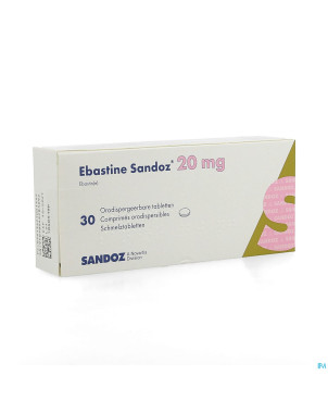 Ebastine 20 mg sandoz comp odt  30 x 20 mg