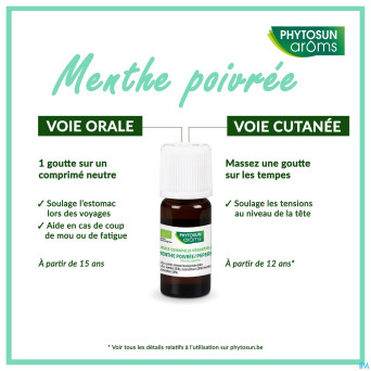 Phytosun menthe poivree fr-bio-01    10ml