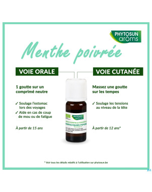 Phytosun menthe poivree fr-bio-01    10ml