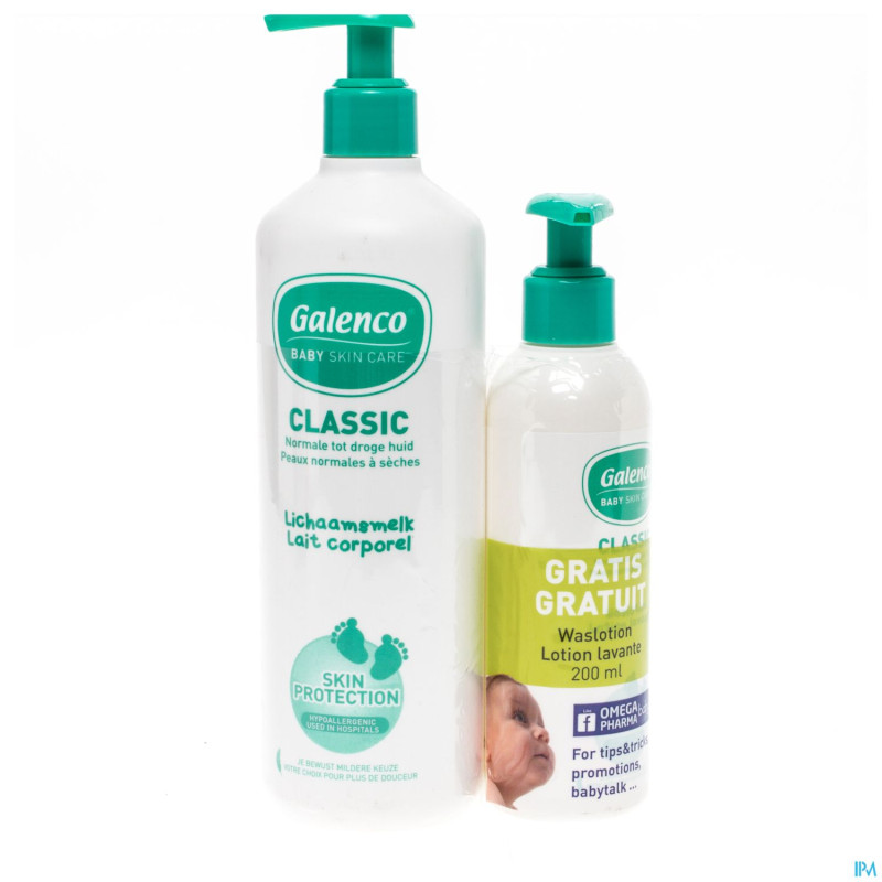 Galenco lait corps 500ml+lotion lavante 200ml