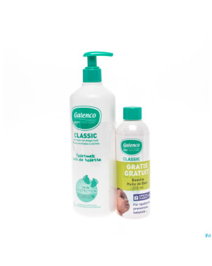 Galenco lait toilette 500ml+huile bain  200ml