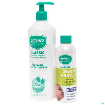 Galenco lait toilette 500ml+huile bain  200ml