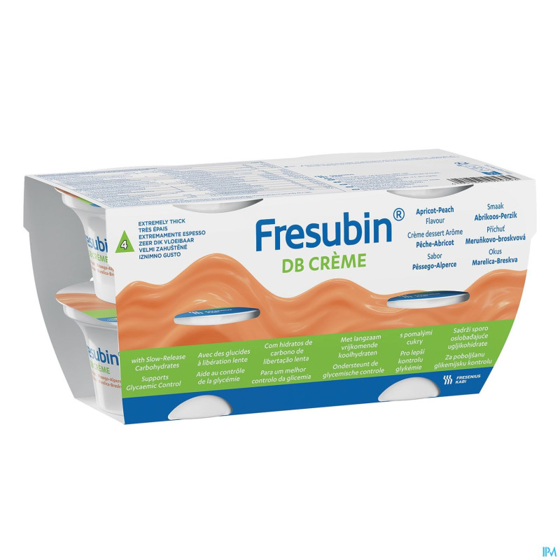 Fresubin db creme abricot-peche    pot 4x125g