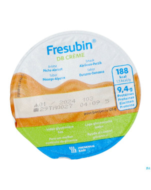 Fresubin db creme abricot-peche    pot 4x125g