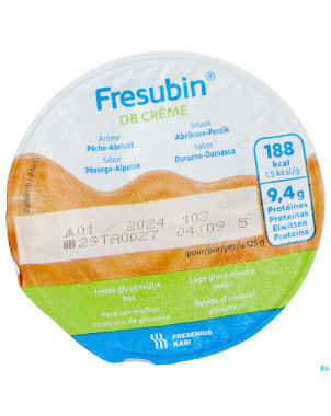 Fresubin db creme abricot-peche    pot 4x125g