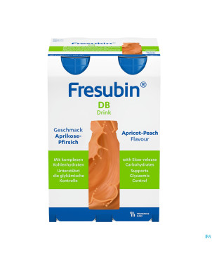 Fresubin db drink peche-abricot 4x200ml