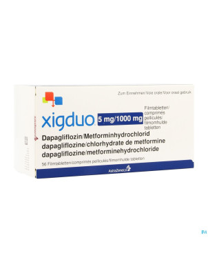 Xigduo 5 mg/1000 mg comp pell  56