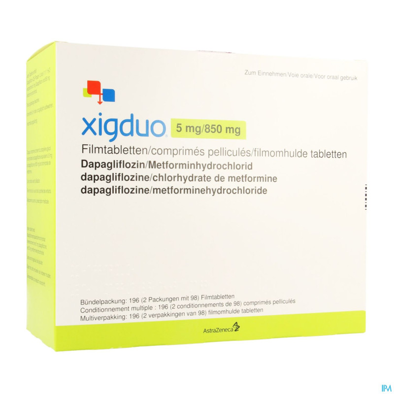 Xigduo 5 mg/ 850 mg comp pell 196