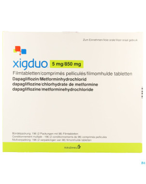 Xigduo 5 mg/ 850 mg comp pell 196