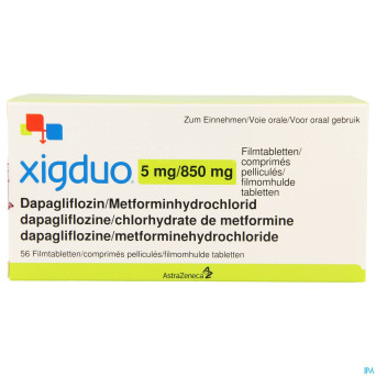 Xigduo 5 mg/ 850 mg comp pell  56