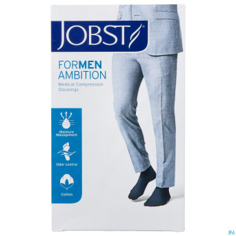 Jobst for men ambition cl2 ad long black i    1p