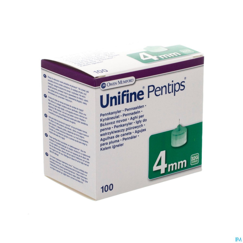 Unifine pentips aiguille stylo 32g  4mm 100 an3541