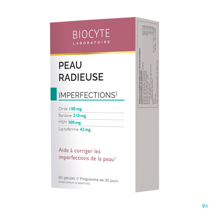 Biocyte peau radieuse    caps 60