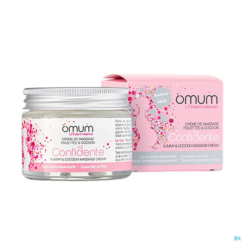 Omum la confidente creme massage grossesse 50ml