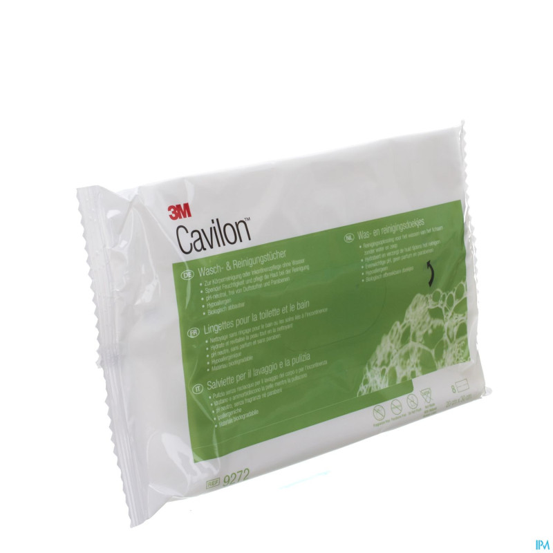 Cavilon lingettes nettoyage et bain  8 9272