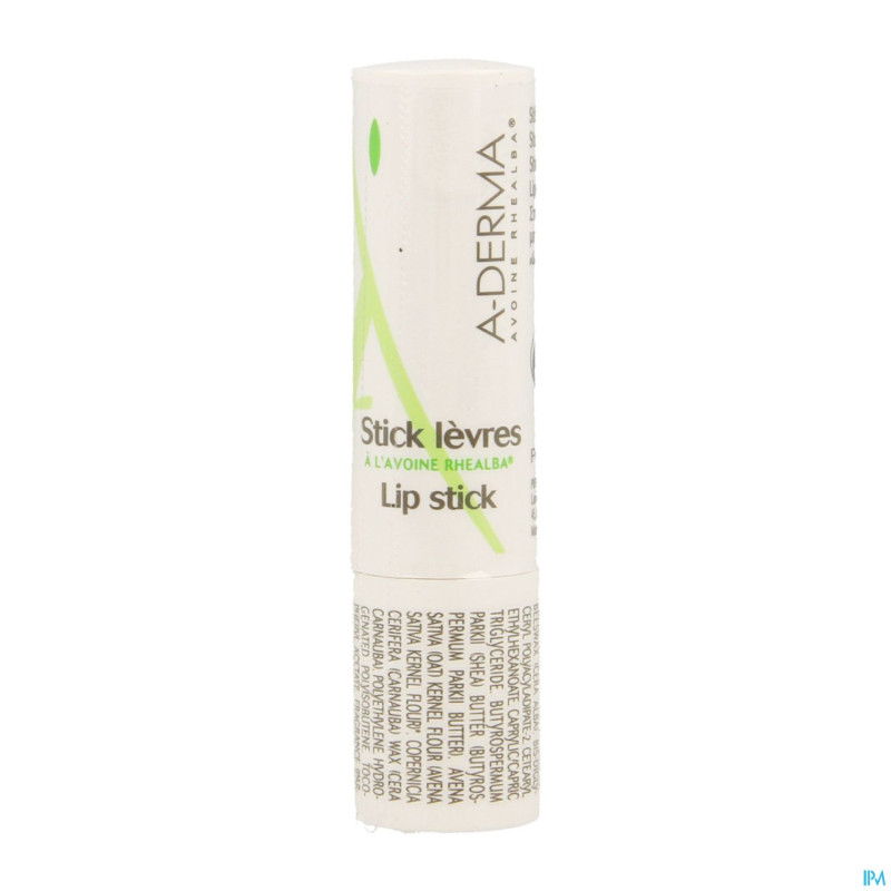 Aderma avoine stick levres rhealba 4g