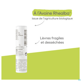 Aderma avoine stick levres rhealba 4g
