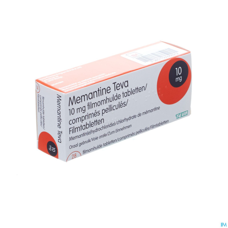 Memantine teva 10 mg comp pell 28 x 10mg