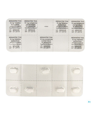 Memantine teva 10 mg comp pell 28 x 10mg