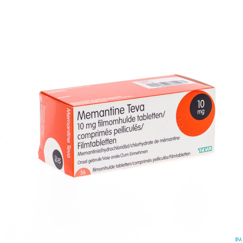 Memantine teva 10 mg comp pell 56 x 10mg