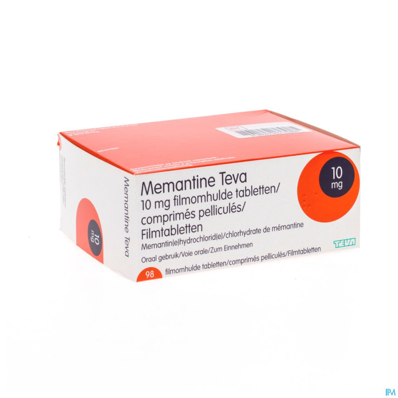 Memantine teva 10 mg comp pell 98 x 10mg