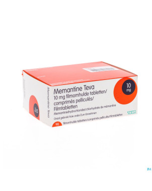 Memantine teva 10 mg comp pell 98 x 10mg