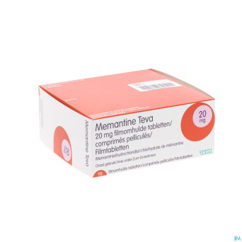 Memantine teva 20 mg comp pell 98 x 20mg
