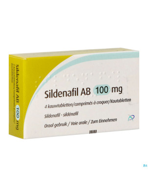 Sildenafil 100 mg ab    comp croquer  4x100mg