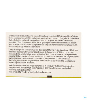 Sildenafil 100 mg ab    comp croquer  4x100mg