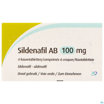 Sildenafil 100 mg ab    comp croquer  4x100mg