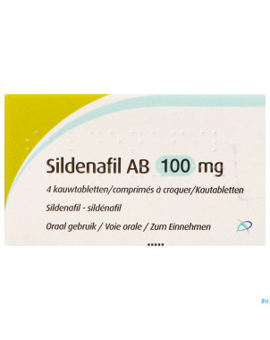 Sildenafil 100 mg ab    comp croquer  4x100mg