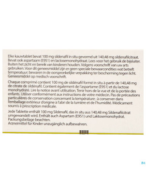 Sildenafil 100 mg ab    comp croquer  4x100mg