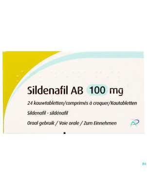 Sildenafil 100 mg ab    comp croquer 24x100mg