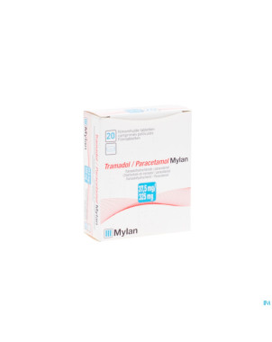 Tramadol paracetamol mylan 37,5mg/325 comp pell 20