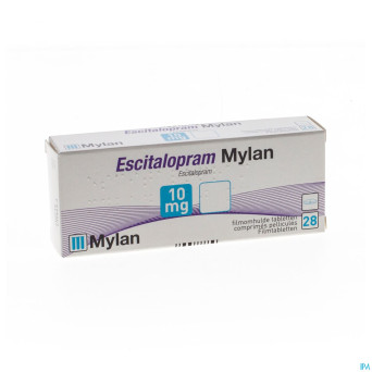 Escitalopram mylan 10mg comp pell  28 x 10mg