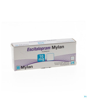 Escitalopram mylan 10mg comp pell  28 x 10mg