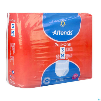 Attends pull on 3 slip medium  1x22