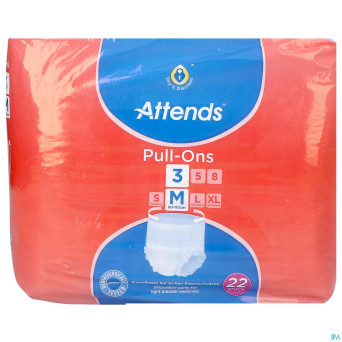 Attends pull on 3 slip medium  1x22