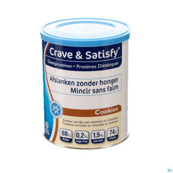 Crave & satisfy proteines diet.cookies pdr pot200g