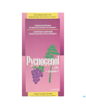 Pycnogenol + opc + vit c caps 45 optimax