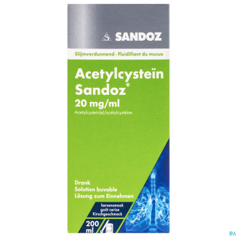 Acetylcysteine sandoz drank susp 200 ml 20mg/ml