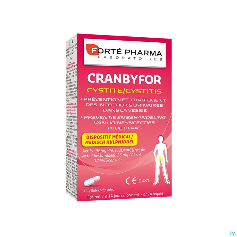 Cranbyfor cystite    caps 14