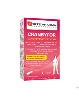 Cranbyfor cystite    caps 14