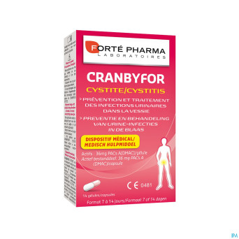 Cranbyfor cystite    caps 14