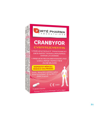 Cranbyfor cystite    caps 14
