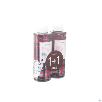 Korres kb gel douche rose japonaise  2x250ml promo