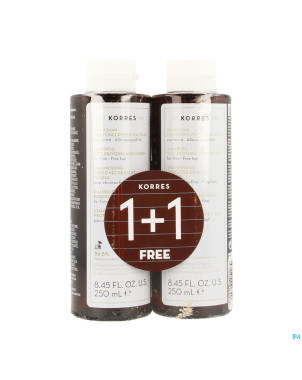 Korres kh sh proteins de riz&tilleul 2x250ml promo