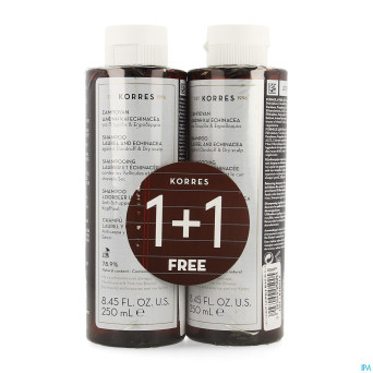 Korres kh sh laurier&echinacee    2x250ml promo