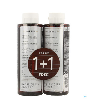 Korres kh sh laurier&echinacee    2x250ml promo