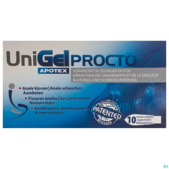 Unigel apotex procto suppo 10